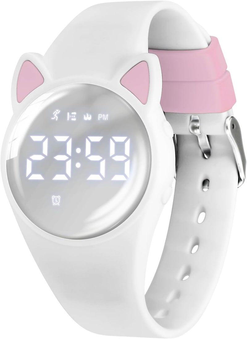 A ALPS Kids Watches for Girls Boys Digital Sport Watch with Step Counter Pedometer Vibration Alarm Clock, No App Waterproof Fitness Tracker Kids Watch Boys Girls Teens Students Ages 5-16 - Image 1